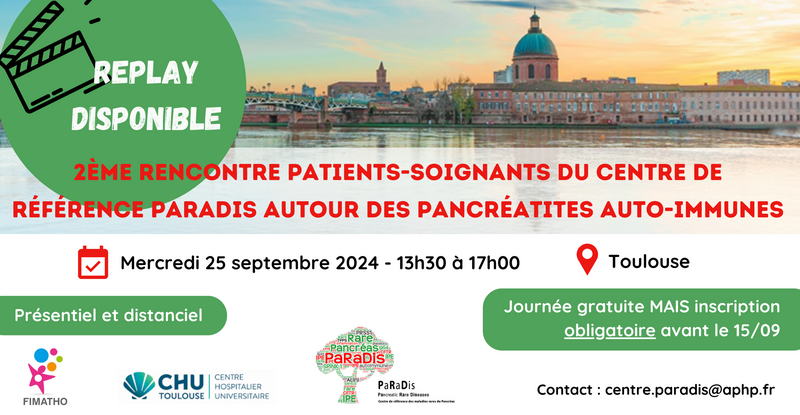 2ème rencontre patients-soignants du centre de référence PaRaDis le 25 septembre 2024 à Toulouse !