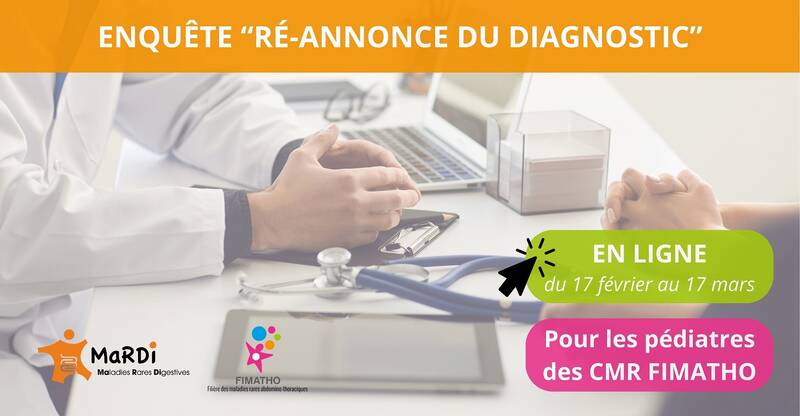 Enquête en ligne : ré-annonce du diagnostic