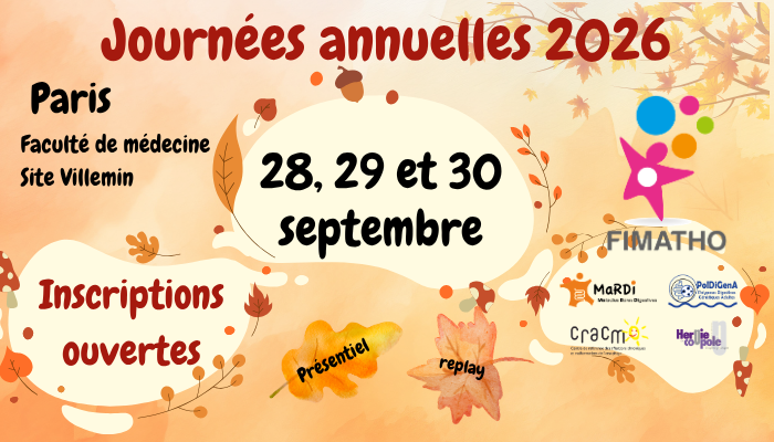 Journées annuelle FIMATHO - programmes et inscription